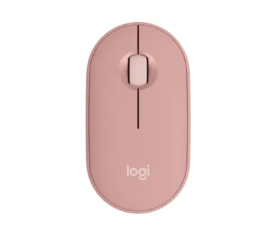 Logitech Pebble M350s Ratón Inalámbrico USB 1000dpi Multidispositivo Ambidiestro Color Rosado