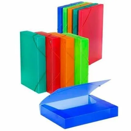 Carchivo Carpeta De Proyectos 5Cm Montada Pp Translúcido Con Gomas Folio Verde Claro