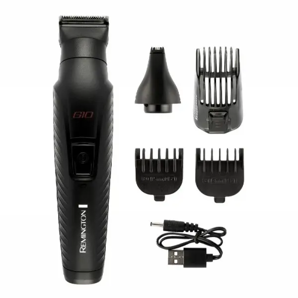 Remington G10 Graphite Kit Barbero 10 en 1 con Cuchillas de Precisión y Batería Recargable
