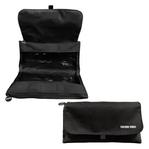 Dohe Vibes Portatodo Doble con Solapa y Bolsillo Interior - 22x11x6cm - Negro