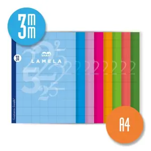 Lamela Libreta Grapada A4 50H 90gr Cuadrovía 3mm