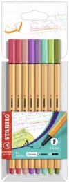 Stabilo Rotuladores Point 88 Surtidos Pastel Estuche 8 Unidades