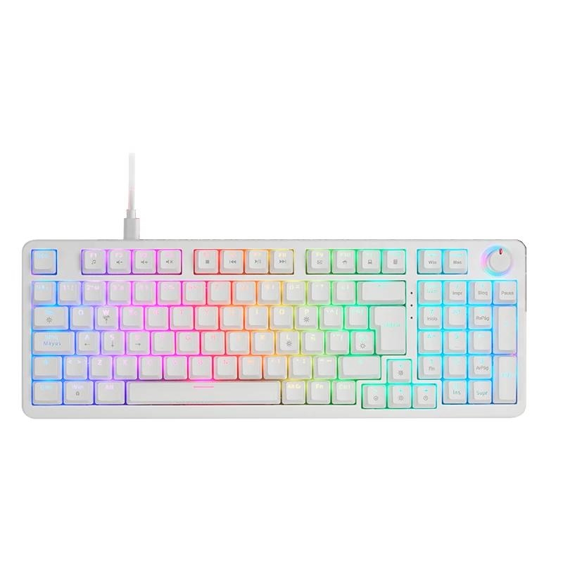 Mars Gaming Tecl. Mkprowyes Silentswitch Rgb White