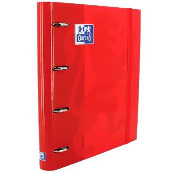 Oxford Carpeta Anillas 4X35Mm Classic Europeanbinder C/Recambio 100H A4+ 5X5 T/Extradura Rojo