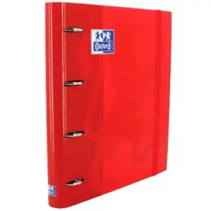 Oxford Carpeta Anillas 4X35mm Classic European Binder Con Recambio 100H A4+ 5X5 T/Extradura Rojo