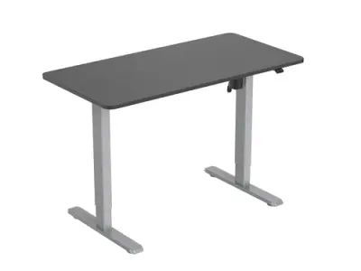 MESA ELECTRICA ERGONOMICA ALTURA REGULABLE TABLERO NEGRO 120X60 COLOR ESTRUCTURA GRIS CONTROL TACTIL ALTURA DESDE 68CM-118CM
