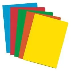 Dohe Pack de 50 Subcarpetas A4 de Cartulina 180gr con Ranura para Fastener - Colores Surtidos