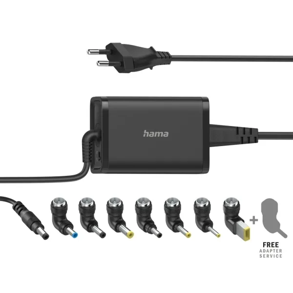 Hama Fuente de Alimentación Universal para Portátil 45W 15-19V Cable 1.2m Negro