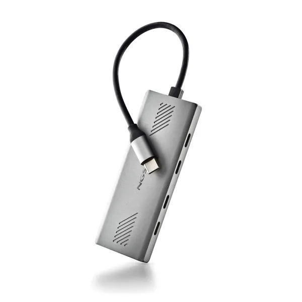 NGS Wonder 4-C Hub USB-C 4 en 1 - 4x USB-C, Velocidad de Transmisión hasta 5 Gbps