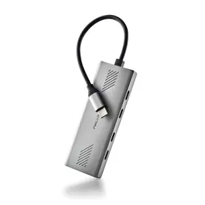 NGS Wonder 4-C Hub USB-C 4 en 1 - 4x USB-C, Velocidad de Transmisión hasta 5 Gbps
