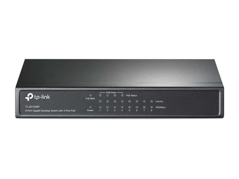 Tp-Link Switch De Sobremesa - 8 Puertos Gigabit Con 4 Puertos Poe