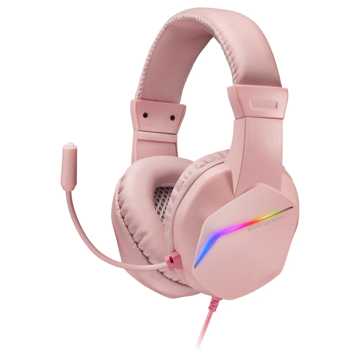Headset Mars Gaming Mh122 Pink - Ultra Ligeros Y Potentes