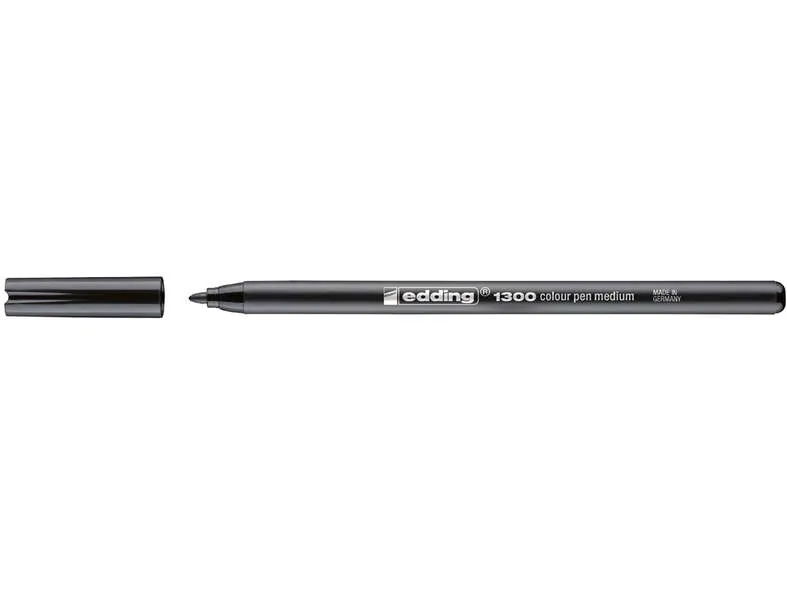 Edding 1300 Rotulador Punta Redonda 2 mm Tinta Base Agua Color Negro