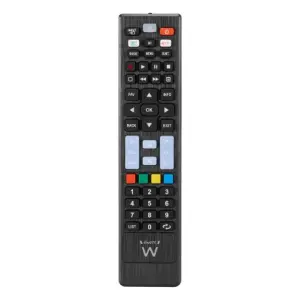 Ewent EW1577 Mando Universal para Lg, Samsung, Sony, Hisense y TCL - Preconfigurado - Botones NetTV y Smart Video - Color Negro