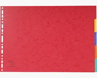 Exacompta Separadores Nature Future Cartulina Lustrosa 400g 5 Posiciones A3 Colores