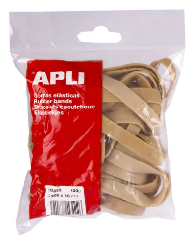 Apli Goma Elástica Marrón Caucho 200X10Mm 100 Gr