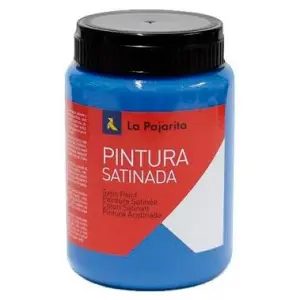 La Pajarita Témpera Escolar Satinada Cyan 375ml L-26