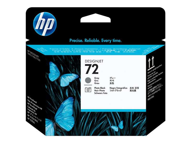 Hp 72 Cabezal De Impresion Original - Negro Photo Y Gris - C9380A