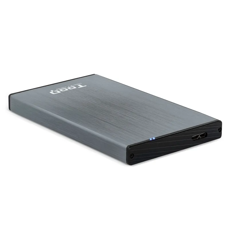 TooQ TQE-2527G Caja Externa 2.5" USB 3.0 para HDD SATA hasta 9.5mm Gris