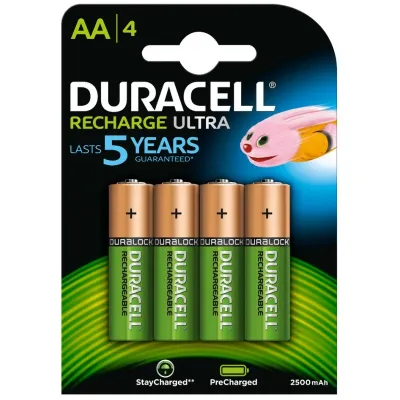 Duracell Pila Recargable HR6 AA 2500mAh Blister de 4 Unidades