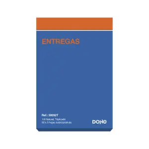 Dohe Talonario De Entregas Cuarto Natural 50x3 Hojas Autocopiativas