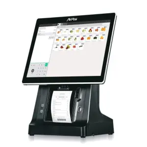 AVPos TPV K6000 15" Táctil, Impresora Integrada, I5, 8GB RAM, 128GB SSD, VGA, HDMI, Negro