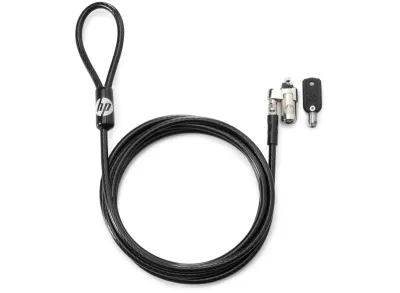 HP Nano Keyed Antirrobo Cable de Acero Galvanizado 1.83m con Revestimiento de Vinilo