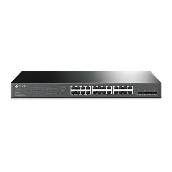 Tp-Link Omada Switch Smart Gigabit Jetstream - 24 Puertos Poe+ - 4 Ranuras Sfp - Montaje En Rack