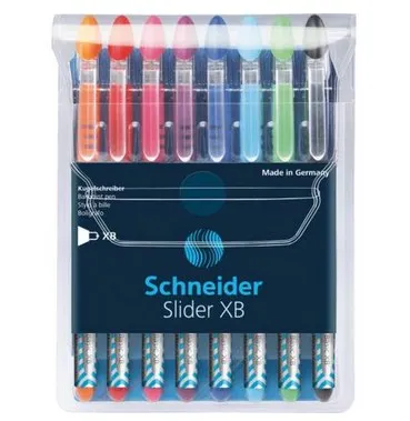 Schneider Bolígrafo Slider Basic Xb Punta Gruesa C/Surtidos Estuche 8 Ud