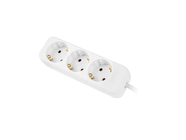 Lanberg PS0-03F-0150-W base múltiple 1,5 m 3 salidas AC Interior Blanco