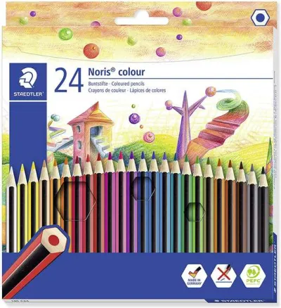 Staedtler Lápices De Colores Noris Colour Wopex 24 Unidades