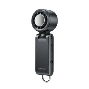 Vention Ventilador de Mano 13000RPM - Batería 3000mAh - USB-C - Pantalla LED - Negro