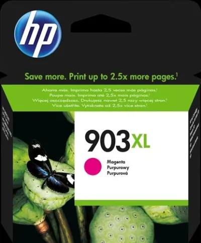 HP Cartucho de Tinta Magenta Nº 903XL para OfficeJet Pro 6860/6960/6970