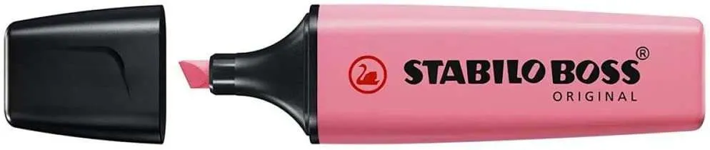 Stabilo Marcador Fluorescente Boss Original Rosa Cerezo En Flor