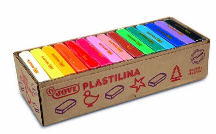 Jovi Plastilina Pastilla 350Gr Colores Surtidos Caja Expositora 15 Ud