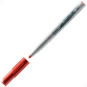 Bic Velleda 1741 Marcador para Pizarra Rojo - Punta 4.5 mm - Trazo 1.4 mm - Tinta Acetona