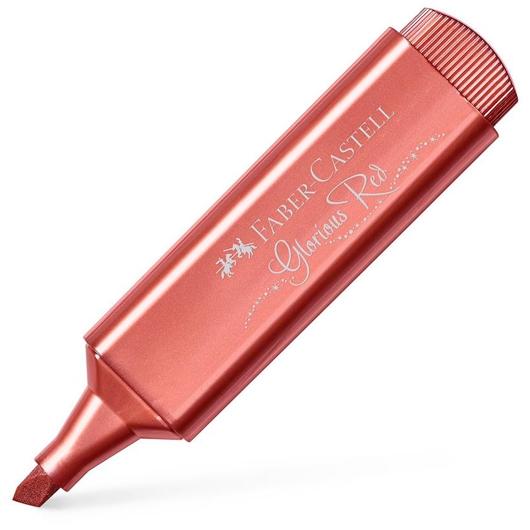 Faber Castell Marcador Textliner 46 Metálico Rojo