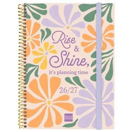 FINOCAM AGENDA SECUNDARIA PARA ESTUDIANTES ESPIRAL 4º-155X212MM SVH SHINE CURSO 2026-2027