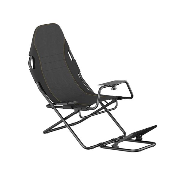Cromad Slim Racing Seat Asiento Simulador De Carreras - Soporte Para Pedales Y Volante Ajustables - Diseño Plegable