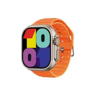 XO M10 Reloj Inteligente Smartwatch Pantalla Cuadrada 2" HD - Llamadas BT - IP67 - Cargador Magnetico - Color Naranja