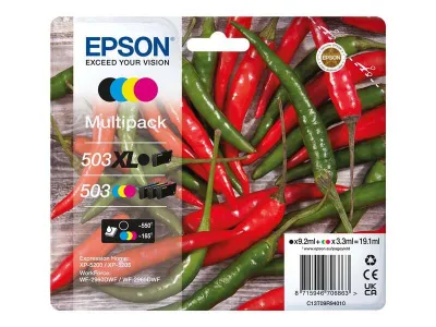 Epson 503XL Pack de 4 Cartuchos de Tinta Originales