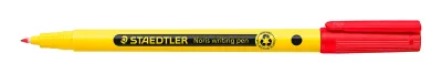 Staedtler Noris Rotulador Punta Fina 0.6mm Tinta Base Agua Cuerpo 97% Plástico Reciclado Color Rojo