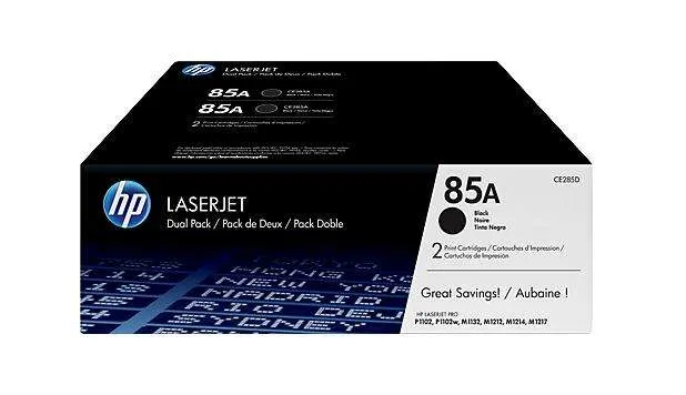 Hp Ce285A Negro Pack De 2 Cartuchos De Toner Originales - 85A
