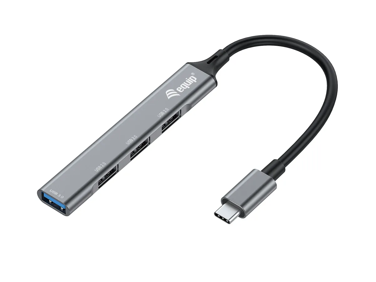 Hub Usb-C Equip Life A 1Xusb-A 3.0 3Xusb-A 2.0 Carcasa Aluminio
