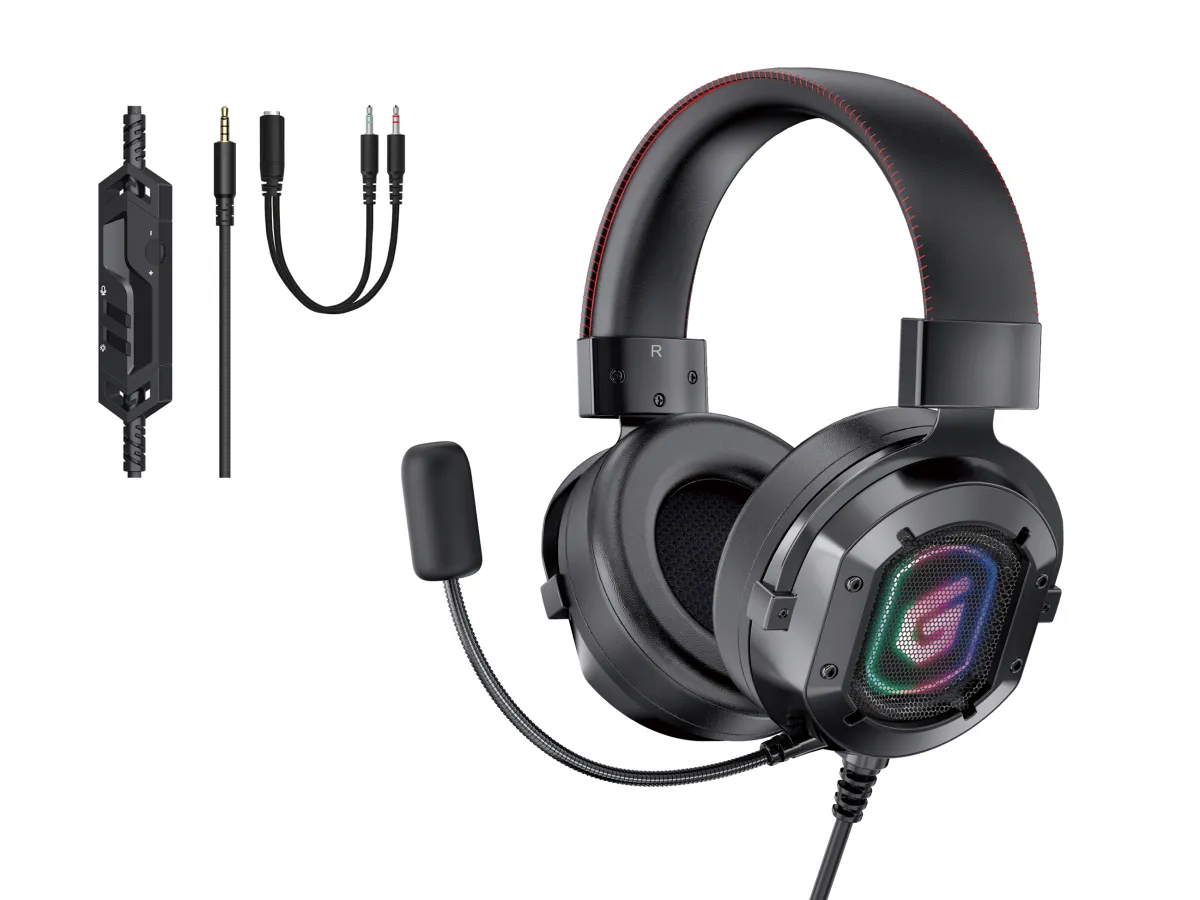 Headset Jack 3.5Mm Gaming 7.1 Conceptronic Athan03B Rgb
