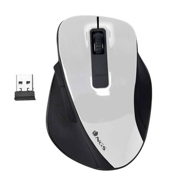 NGS Mouse Inalámbrico Bow Blanco 1200DPI 2.4GHz