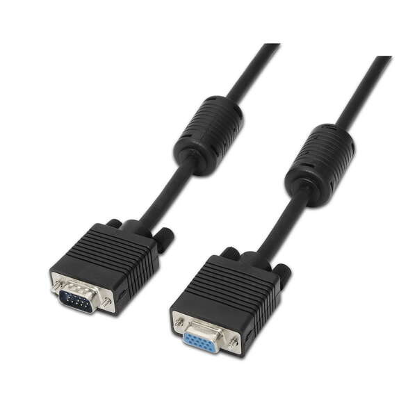 Aisens Cable Svga Con Ferrita - Hdb15/Macho-Hdb15/Hembra - 1.8M - Color Negro