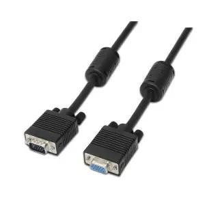 Aisens Cable SVGA HDB15 Macho a HDB15 Hembra 1.8m Color Negro con Ferrita