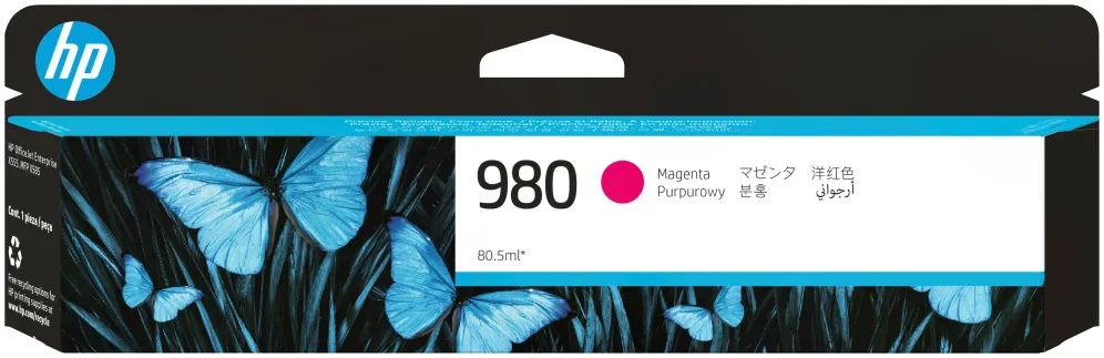 Hp Cartucho De Tinta Original 980 Magenta