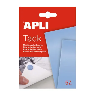 Apli Tack Masilla Azul 57g - Reutilizable, Sin Residuos, Fácil de Moldear